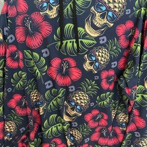 Tropical Skull Print Hoodie